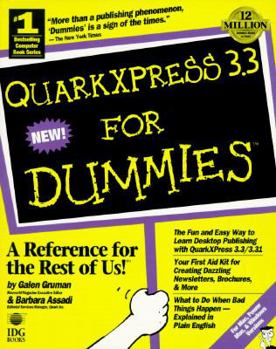 Paperback QuarkXPress 3.3 for Dummies Book