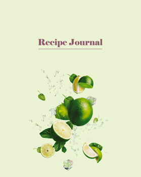 Hardcover Recipe Journal - Limes & Ice Book