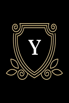 Y: monogram initial Letter Y - Personalized Initial Monogram Letter Y  College Ruled Notebook - 6 x 9 inch Pocket Size: Cute Alphabet Vintage ...