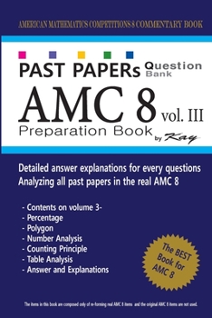 Paperback Past Papers Question Bank AMC8 [volume 3]: amc8 math preparation book