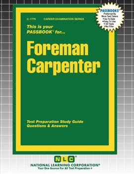 Paperback Foreman Carpenter Book