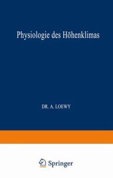 Paperback Physiologie Des Höhenklimas [German] Book