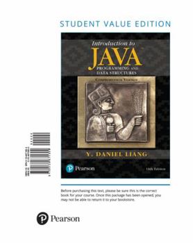 Loose Leaf Introduction to Java Programming and Data Structures, Comprehensive Version Book