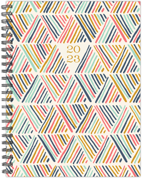 Spiral-bound Geometric 6.5 X 8.5 Softcover Weekly Planner Book