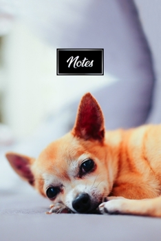 Chihuahua Dog Pup Puppy Doggie Notebook Bullet Journal Diary Composition Book Notepad - Resting on Floor: Cute Animal Pet Owner Composition Book with 100 Dotted Dot Grid Paper Pages in 6” x 9” Inch