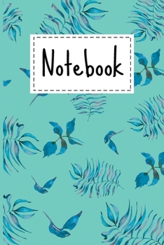 Paperback Notebook: Tropical Palm Leaves Theme Cover Lined Notebook For Taking notes & Ideas - Gifts For Tropical Palm Leaf & Spring Lover Book