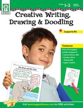 Paperback Creative Writing, Drawing, & Doodling, Grades 1 - 3 Book