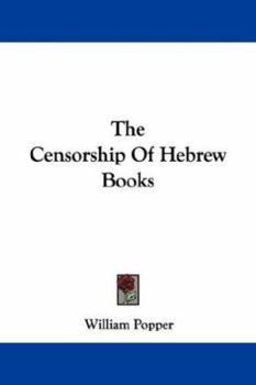 Paperback The Censorship Of Hebrew Books Book