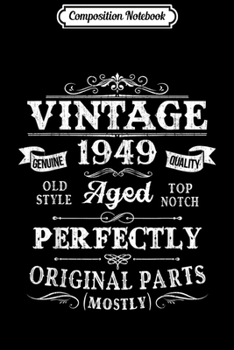 Composition Notebook: Vintage 40th Birthday 40 Years Old Best Of 1979 Mixtape Gift  Journal/Notebook Blank Lined Ruled 6x9 100 Pages