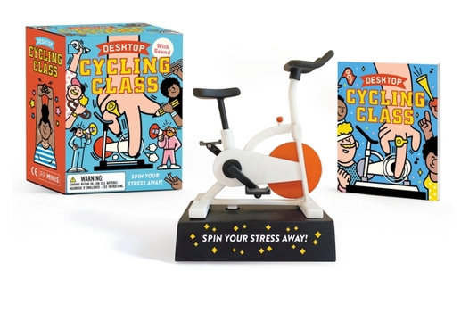 Paperback Desktop Cycling Class: Spin Your Stress Away! [With Battery] Book