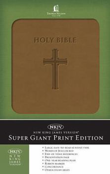 Paperback Super Giant Print Bible-NKJV [Large Print] Book
