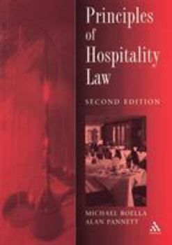 Paperback Principles of Hospitality Law Book