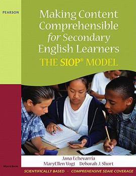 Paperback Making Content Comprehensible for Secondary English Learners: The SIOP Model [With CDROM] Book