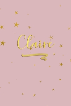 Claire: Personalized Journal to Write In | Rose Gold Line Journal