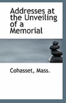 Paperback Addresses at the Unveiling of a Memorial Book