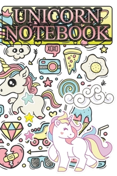 Paperback Unicorn Notebook: For Girls and Boys 120 Empty Pages with unicorn them size 6 X 9 Book