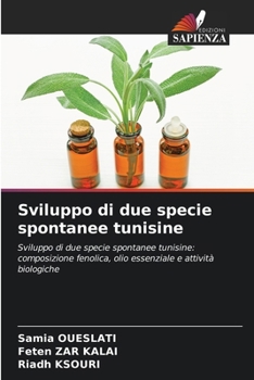 Paperback Sviluppo di due specie spontanee tunisine [Italian] Book