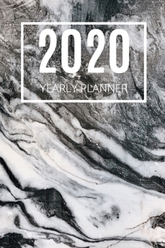 Paperback 2020 Planner: Marble: Annual Planner (6 x 9 inches, calendar year, weekly spreads, 136 pages) Book