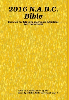 Hardcover 2016 N.A.B.C. Bible Book