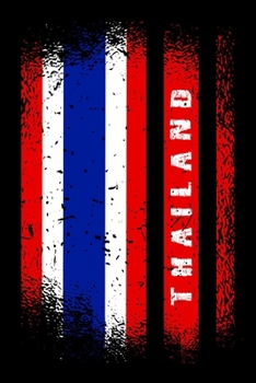 Thailand Flaggen Notizbuch: Schönes Thailand Flaggen Notizbuch mit 120  karierten Seiten im A5 Format (German Edition)