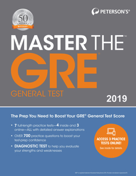 Paperback Master the GRE 2019 Book