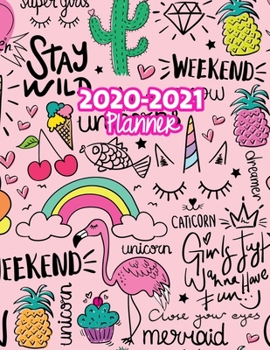 2020-2021 Planner: Two Year Calendar Organizer and Goal Journal | January 2020 - December 2021 Daily, Weekly and Monthly Planner Book with Back Sticker Expression Wall for 2 Years | Design Code 919895