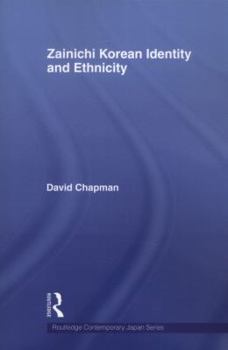 Paperback Zainichi Korean Identity and Ethnicity Book