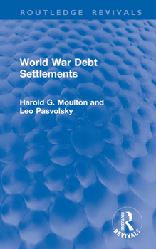 Hardcover World War Debt Settlements Book