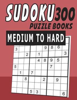 Paperback Sudoku Puzzle Books Medium To Hard 300 Book