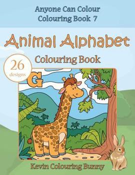 Paperback Animal Alphabet Colouring Book: 26 designs Book