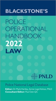 Paperback Blackstones Police Operational Handbook 2022 Book