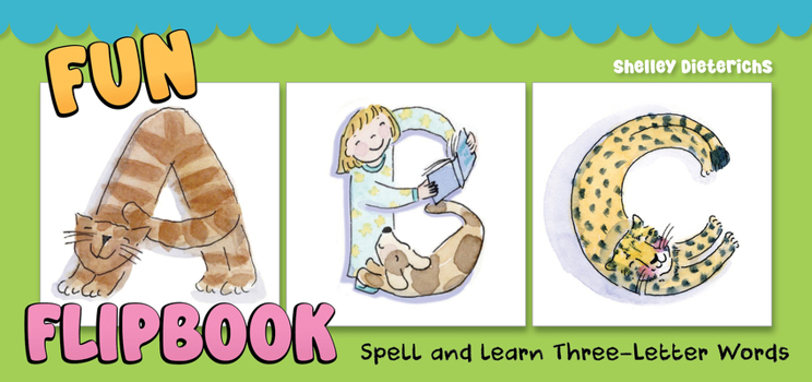 Spiral-bound Fun ABC Flip Book: Spell and Learn Three-Letter Words Book