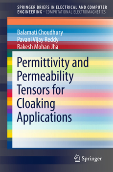 Paperback Permittivity and Permeability Tensors for Cloaking Applications Book