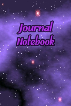 Journal Notebook: Purple Daily Journaling - Lined Paper Wide Ruled Notes Spark Your Imagination and Positive Thinking | Purple Sky Cover Print