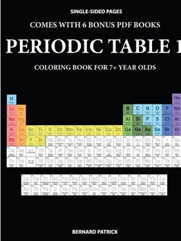 Paperback Coloring Book for 7+ Year Olds (Periodic Table) Book