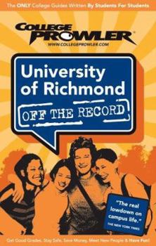 Paperback University of Richmond (College Prowler Guide) Book