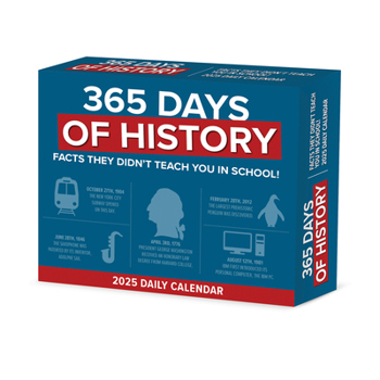 Calendar 365 Days of History 2025 6.2 X 5.4 Box Calendar Book