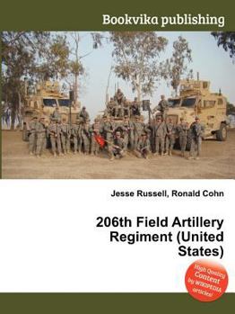 Paperback 206th Field Artillery Regiment (United States) Book