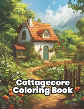 Cottagecore Coloring Book: Stress Relieving Pages for Adults