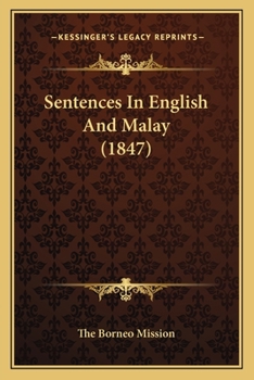 Paperback Sentences In English And Malay (1847) Book