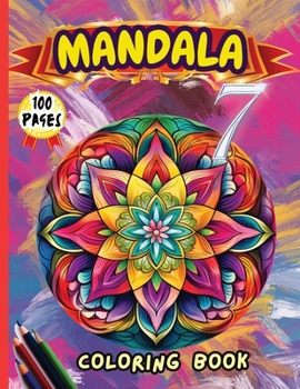 Paperback Mandala 7 Coloring Book: Stress Relieving Mandala Designs for Adults Relaxation [Large Print] Book