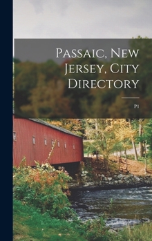 Hardcover Passaic, New Jersey, City Directory; p1 Book