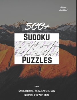 Paperback 500+ sudoku puzzles: easy, medium, hard, expert, evil sudoku puzzle book