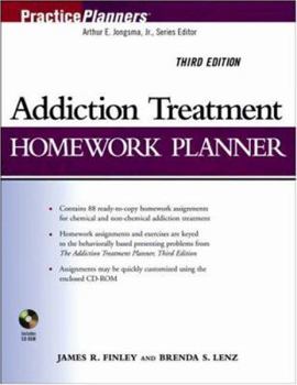 Paperback Addiction Treatment Homework Planner (Practice Planners) Book