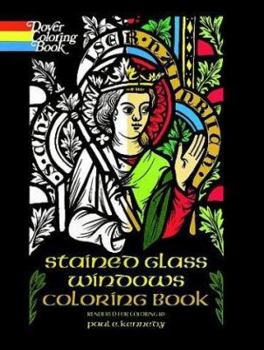 Paperback Stained Glass Windows Coloring Book