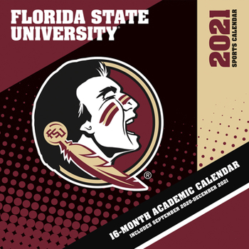 Calendar Florida State Seminoles 2021 12x12 Team Wall Calendar Book