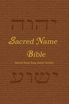 Hardcover Sacred Name Bible: Sacred Name King James Version, hard cover Book