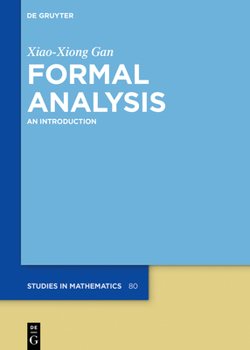 Hardcover Formal Analysis: An Introduction Book