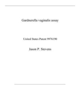 Paperback Gardnerella vaginalis assay: United States Patent 9976190 Book