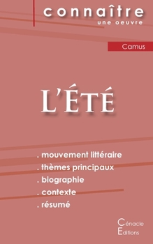 Paperback Fiche de lecture L'Été de Albert Camus (Analyse littéraire de référence et résumé complet) [French] Book